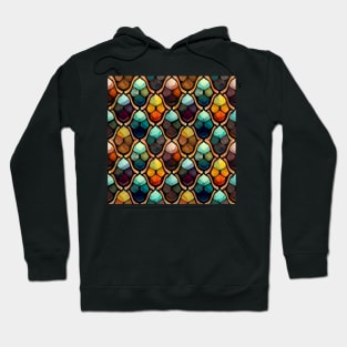 Stained glass colorful pattern, model 2 Hoodie